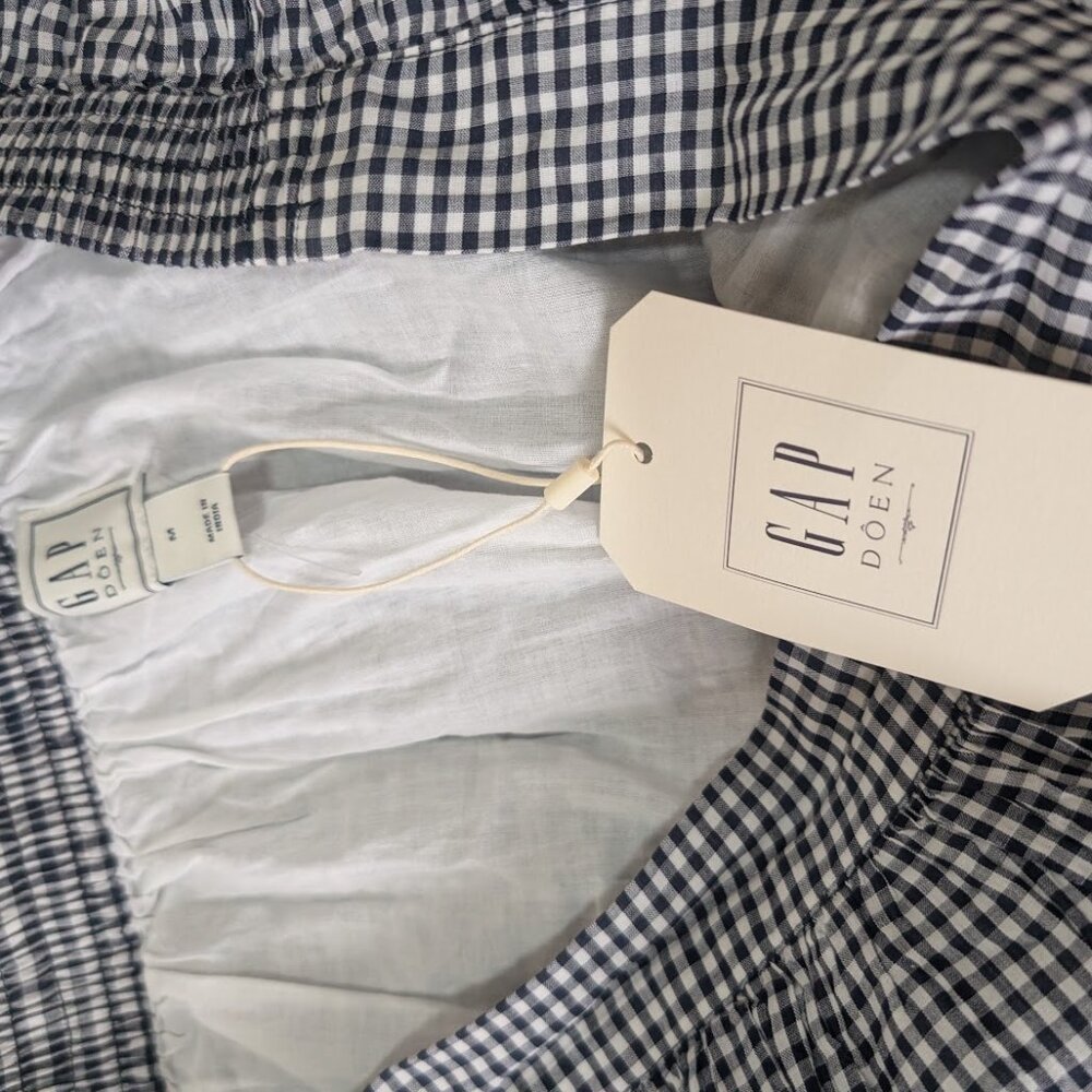 Gap x Doen Gingham Midi Skirt Size Medium (M) - Picture 3 of 3